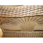 Fotel rattanowy - naturalny rattan WB/01 - zblizenie plecionek